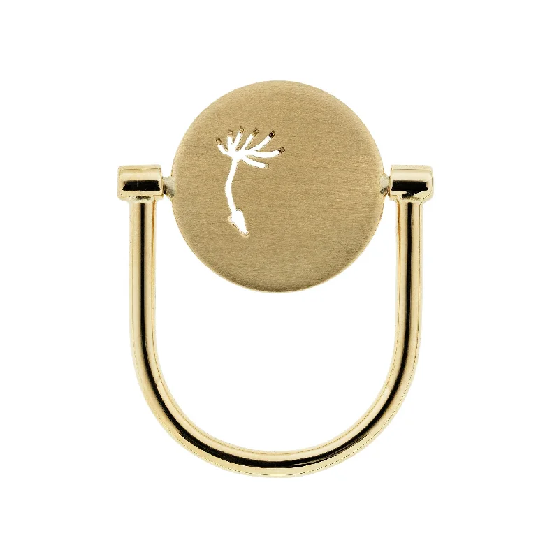 women’s large rings-Dandelion 14K Gold Ring