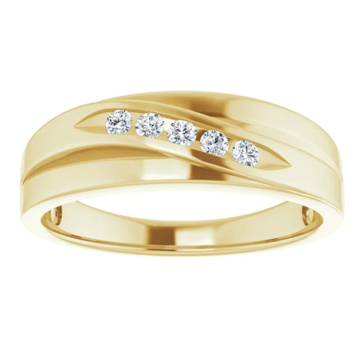 women’s eternity bands-14K Yellow 1/6 CTW Natural Diamond Band