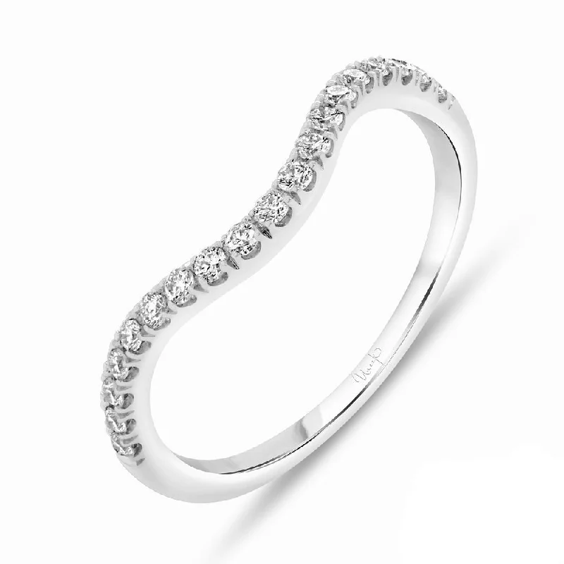 women’s floral engagement rings-Uneek Timeless Collection Curved Wedding Ring