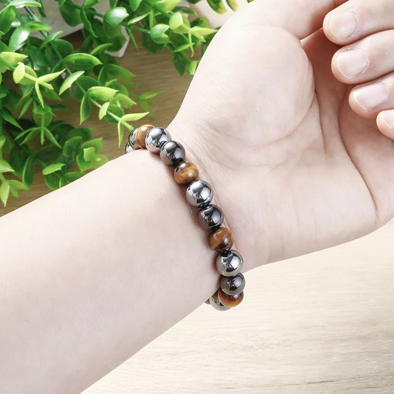 8mm Tiger Eye + Magnet + THz Bracelet