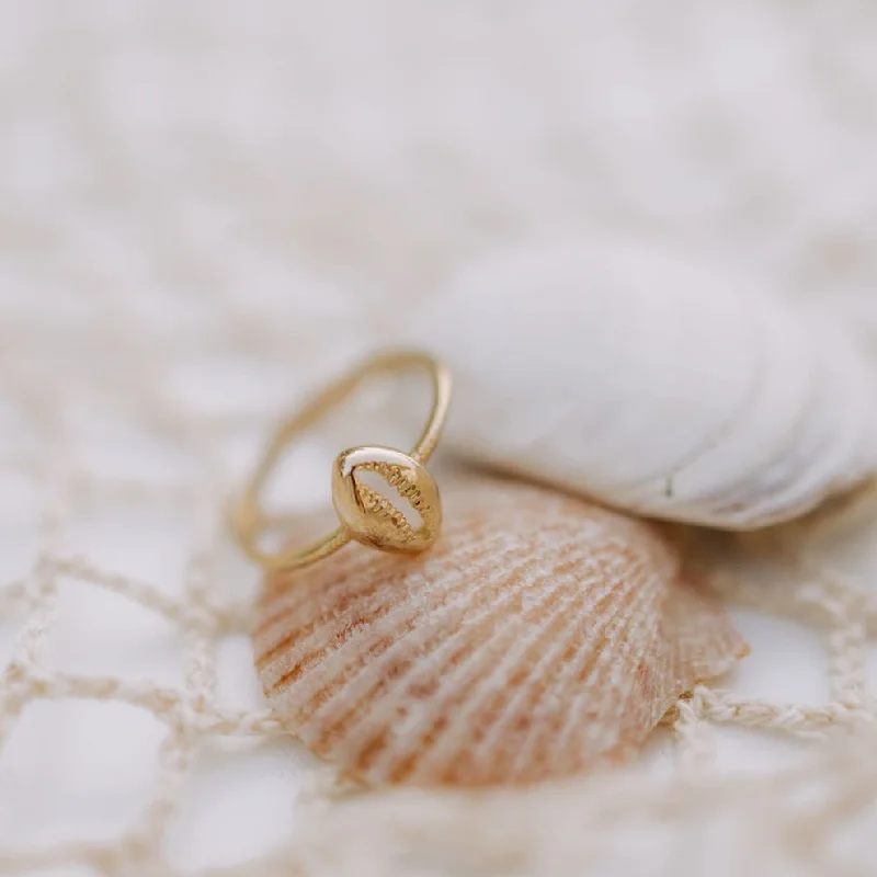 women’s open rings-Maui Cowrie Ring