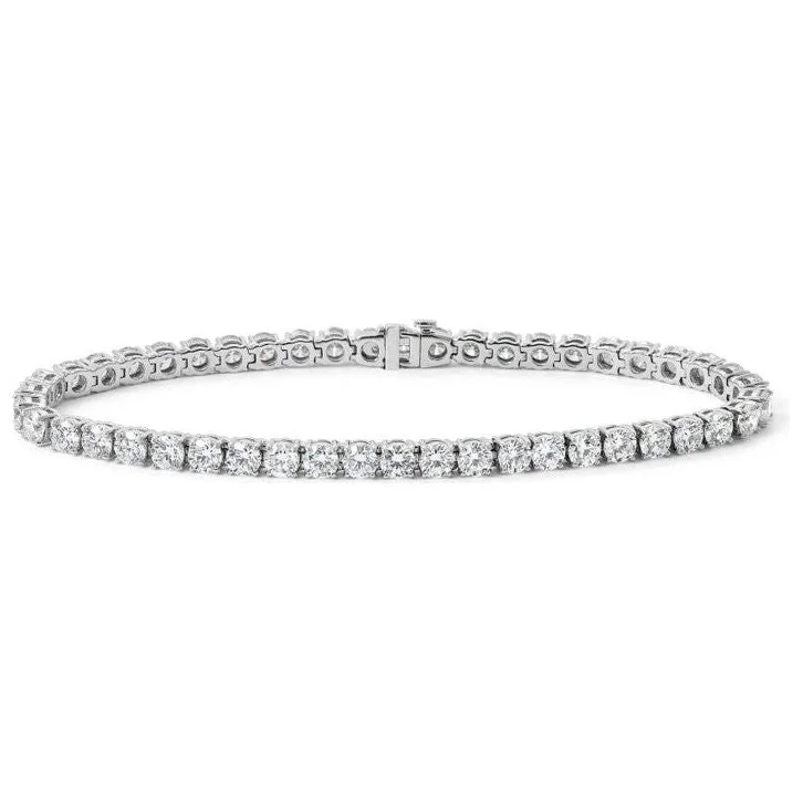 women’s bold bracelets-18K White Gold 9ct Diamond Seville Tennis Bracelet