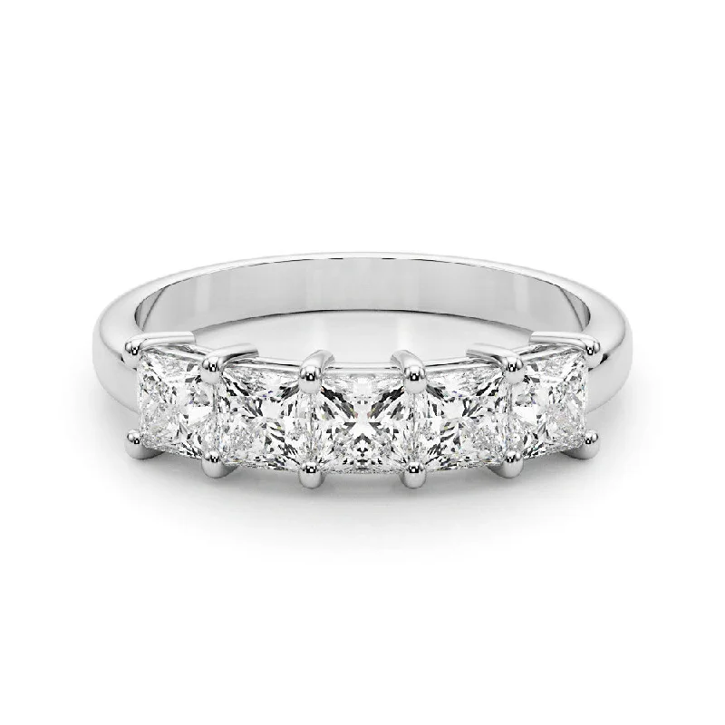 women’s engagement rings with vintage designs-Five Stone 2.0 ct. Princess Cut Diamond Wedding Ring