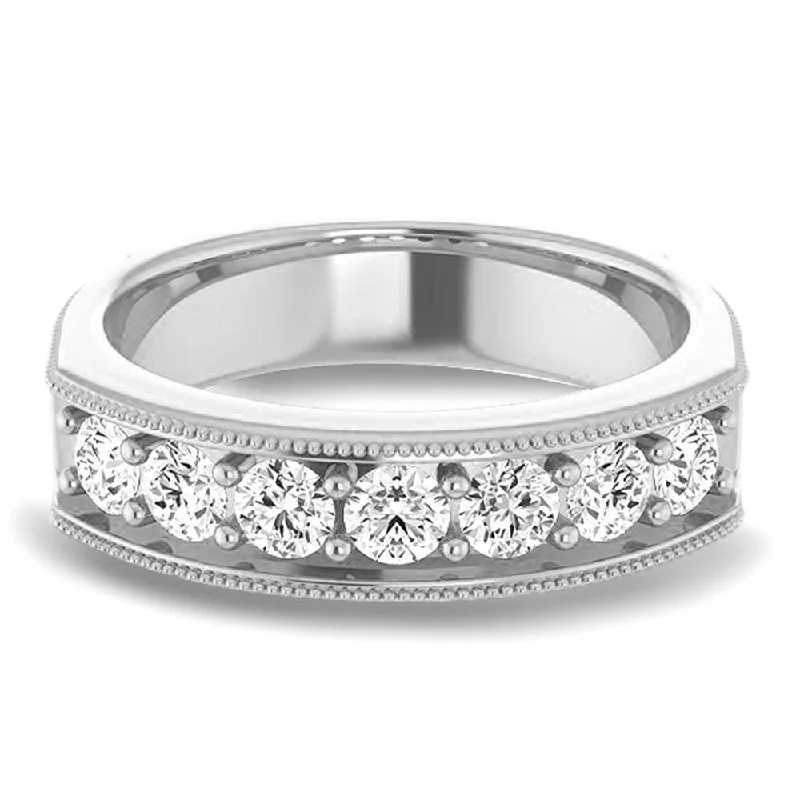 women’s diamond eternity engagement rings-1.20 ctw Round Diamond Men's Wedding Ring