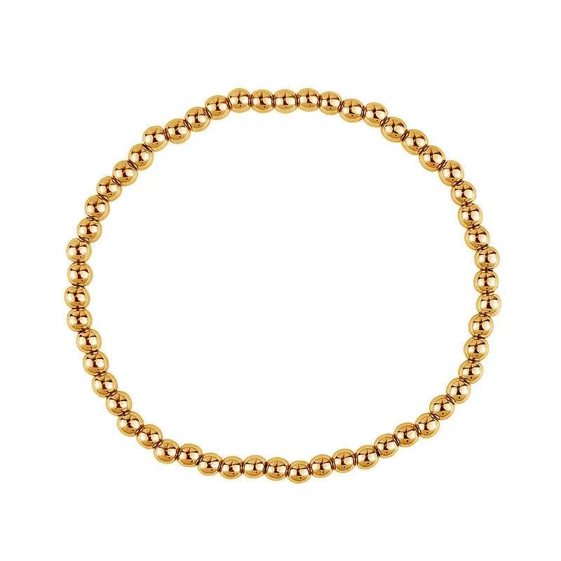 Golden 4mm Ball Bracelet