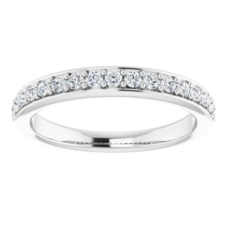 women’s promise rings-Platinum 1/3 CTW Natural Diamond Anniversary Band