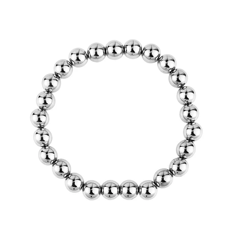 Silver 8mm Ball Bracelet