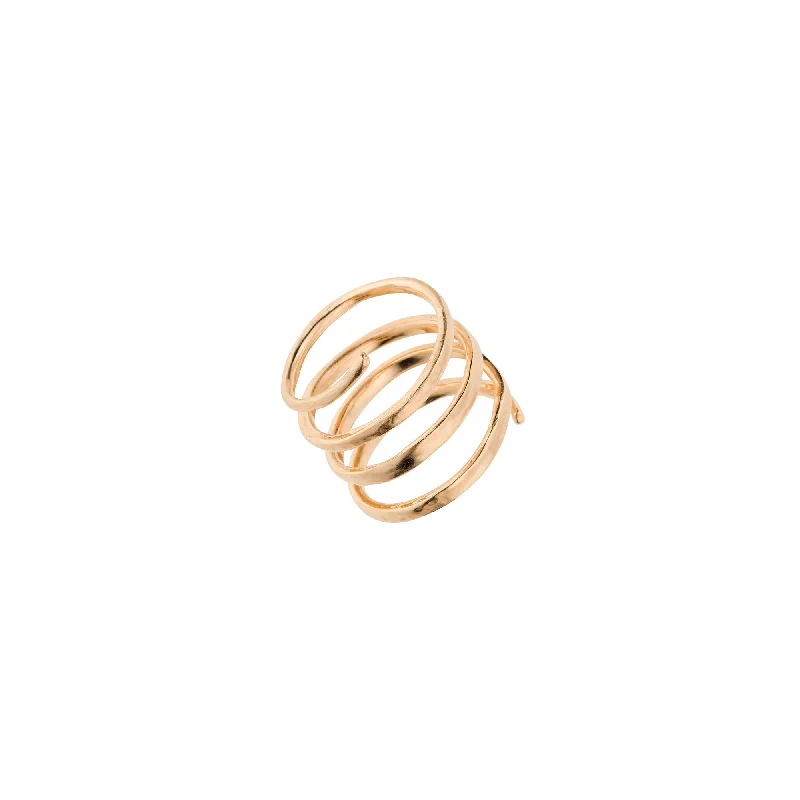 women’s statement rings-Coil 14K Gold Ring