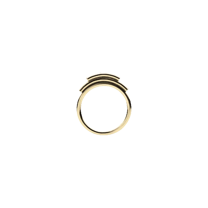 women’s yellow gold rings-Cryx Gold Ring Gold Plated