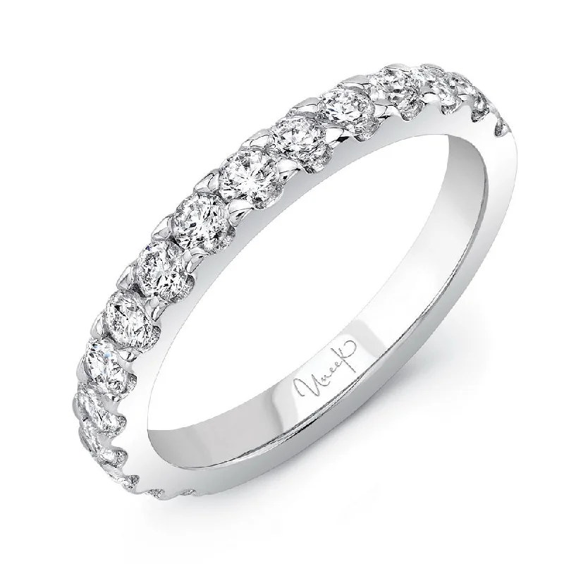 women’s non-traditional engagement rings-Uneek Best of the Best Collection 1-Row Wedding Ring