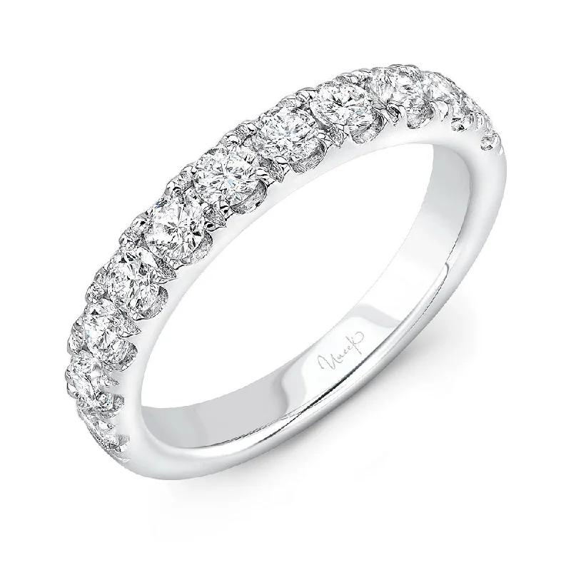 women’s engagement rings with matching bands-Uneek Timeless Collection 1-Row Wedding Ring