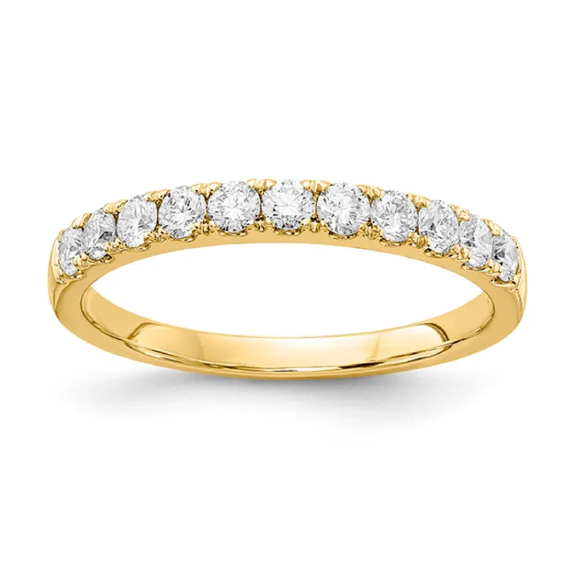 women’s engagement rings for her-Signature EcoLove 1/2 CTW Lab Grown Diamond Wedding Ring in 14KT Yellow Gold