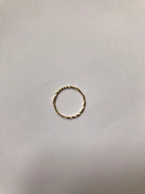 women’s elegant rings-O TWIST Day/light 14K Gold Ring