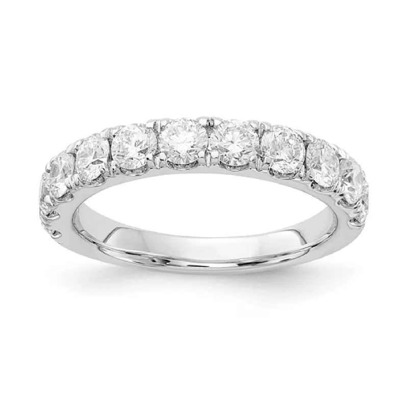 women’s classic engagement rings-Signature EcoLove 1-1/2 CTW Lab Grown Diamond Wedding Ring in 14KT White Gold