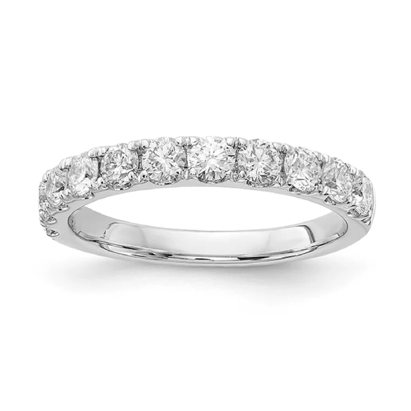 women’s princess cut engagement rings-Signature EcoLove 1 CTW Lab Grown Diamond Wedding Ring in 14KT White Gold