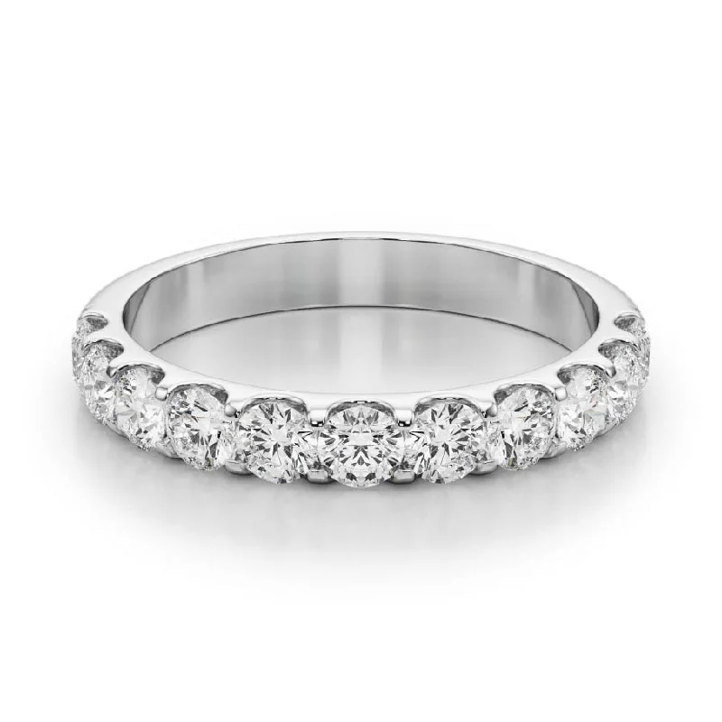 women’s affordable engagement rings-1.0 Carat Round Diamond Classic Wedding Ring, Shared Prong Style