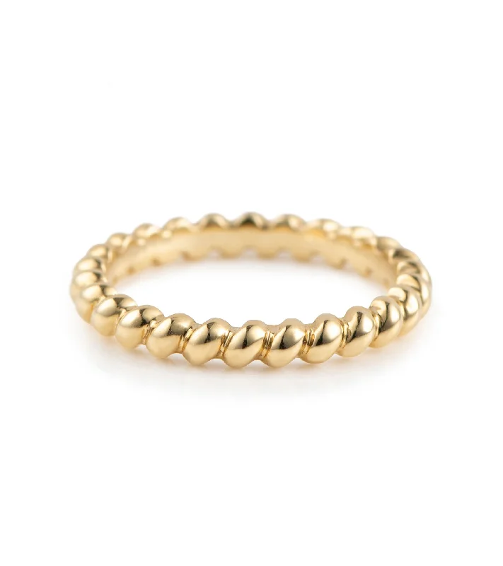 women’s abstract rings-Rope 18K Gold Ring