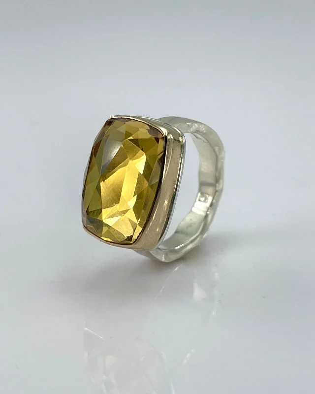 women’s luxury rings-Jamie Joseph Rose Cut Citrine Ring