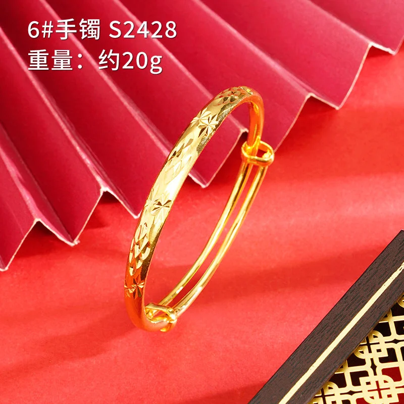 S2428 Rhombus Style Flat round Bracelet