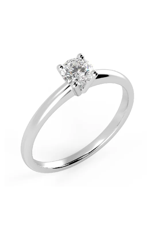 women’s stackable rings-The Only One 1ct 18K White Gold Ring w. Lab-Grown Diamond