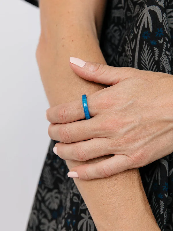 women’s abstract rings-Avni Ring - Indigo