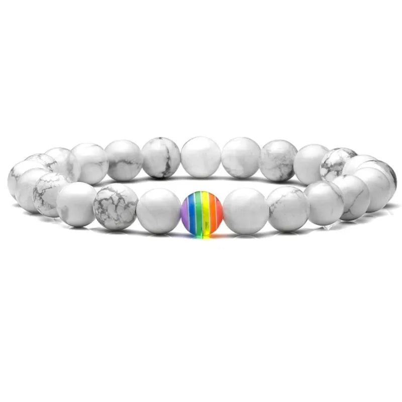 White-Barked Pine Rainbow Beads