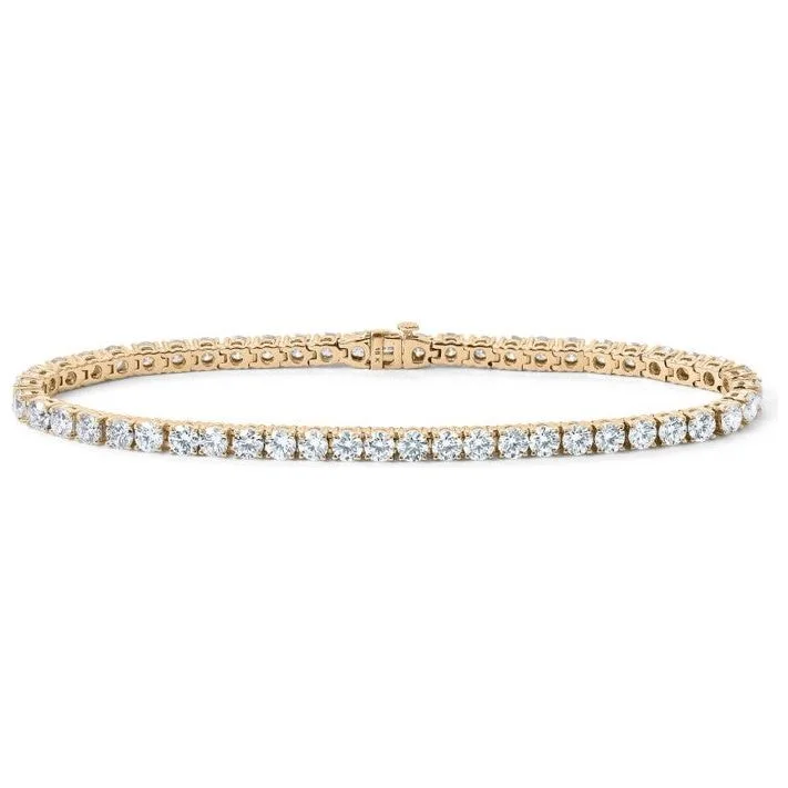 women’s wrap bracelets-18K Yellow Gold 7ct Diamond Seville Tennis Bracelet