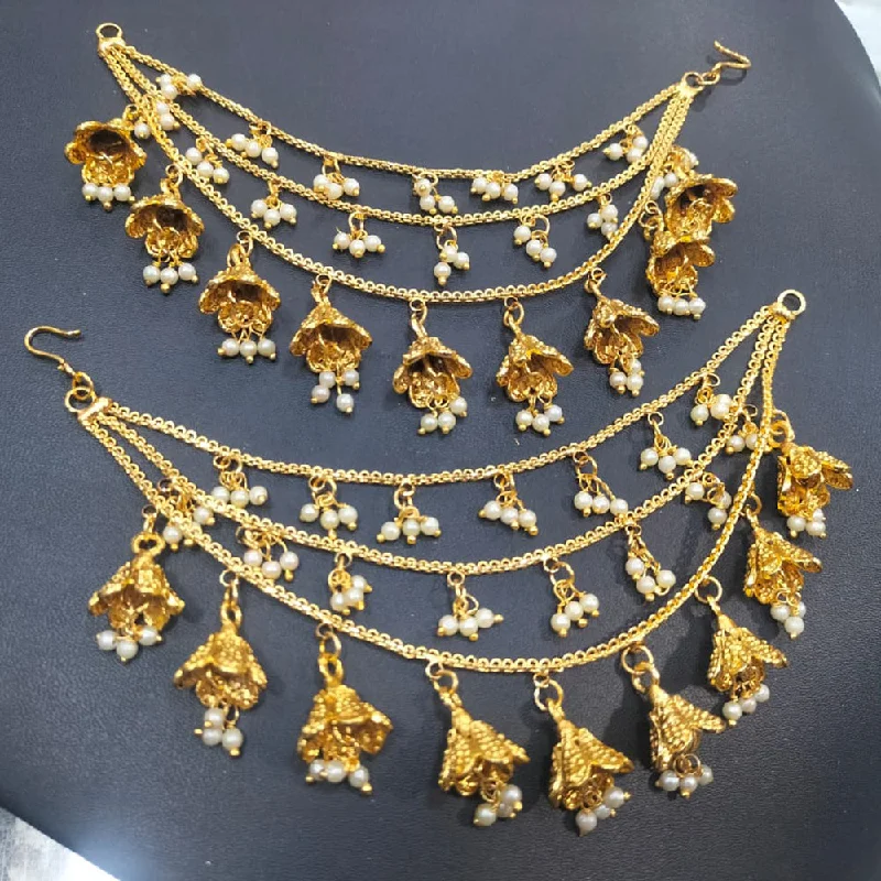 women’s cute earrings-Manisha Jewellery Gold Plated Kanchain