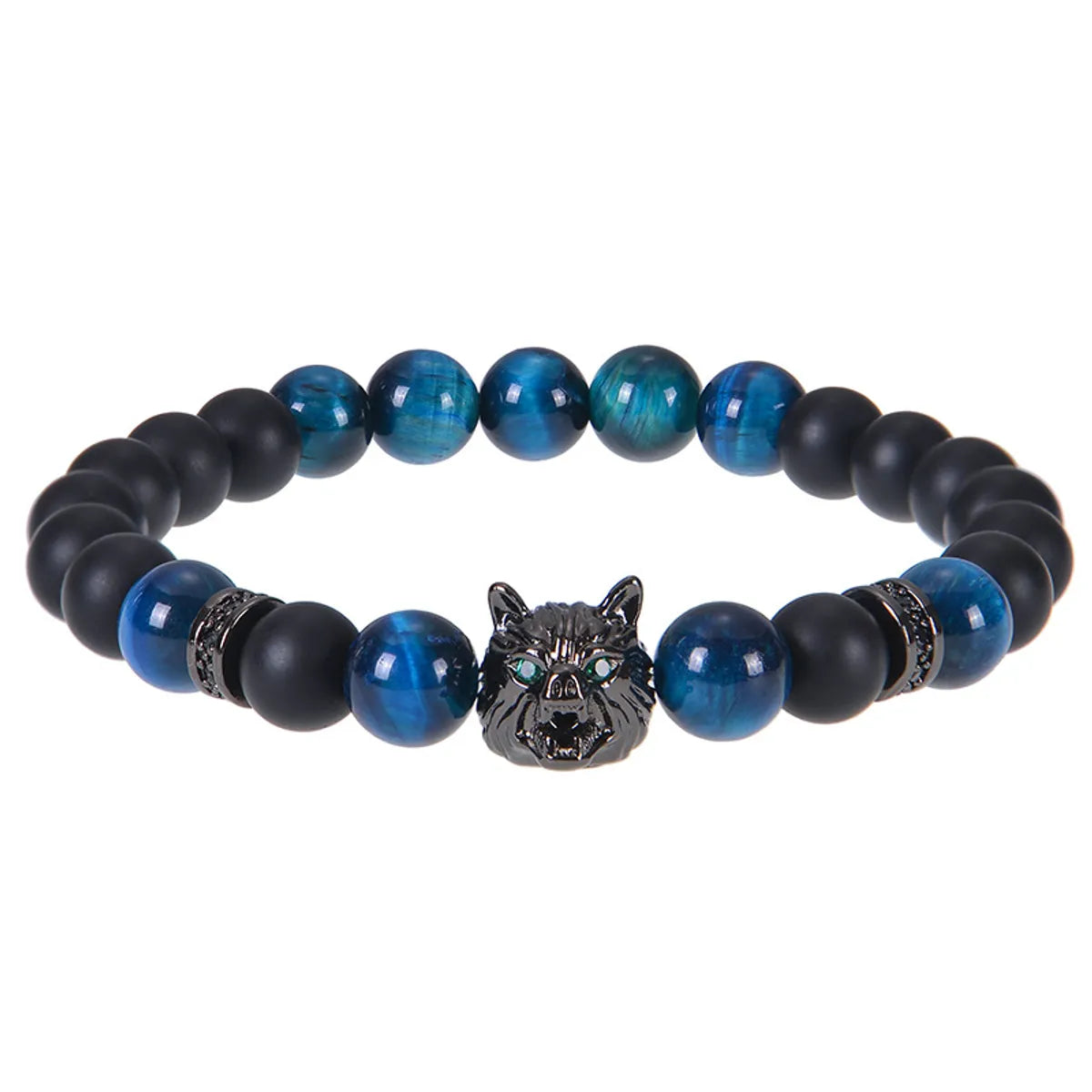 women’s gemstone bracelets-Streetwear Geometric Natural Stone Tiger Eye Men'S Bracelets