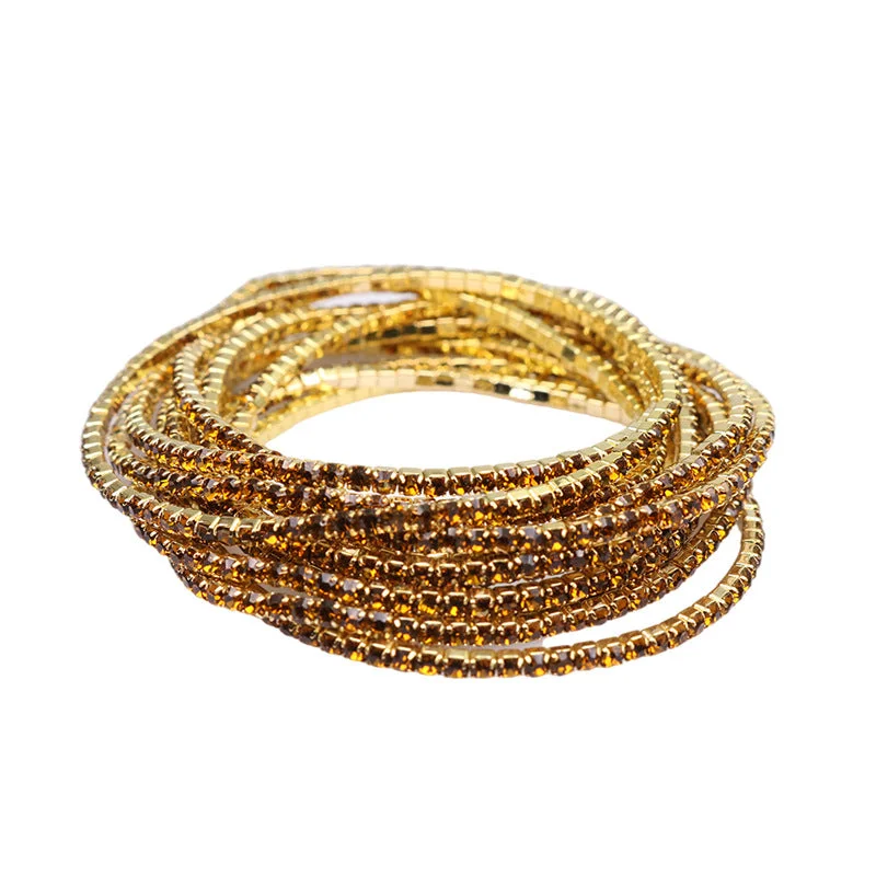 19 Golden Diamond Bracelet