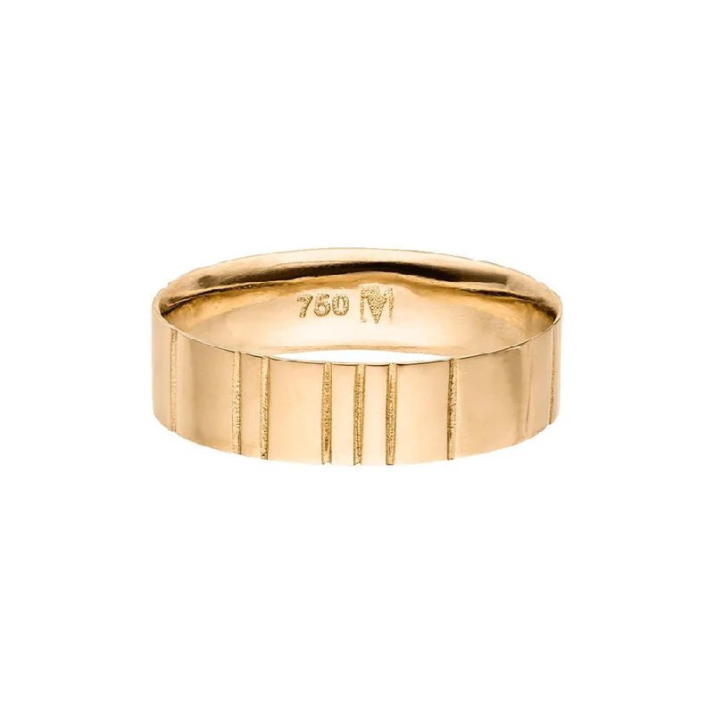 women’s gold-plated rings-Lovelines Wedding 18K Gold Ring