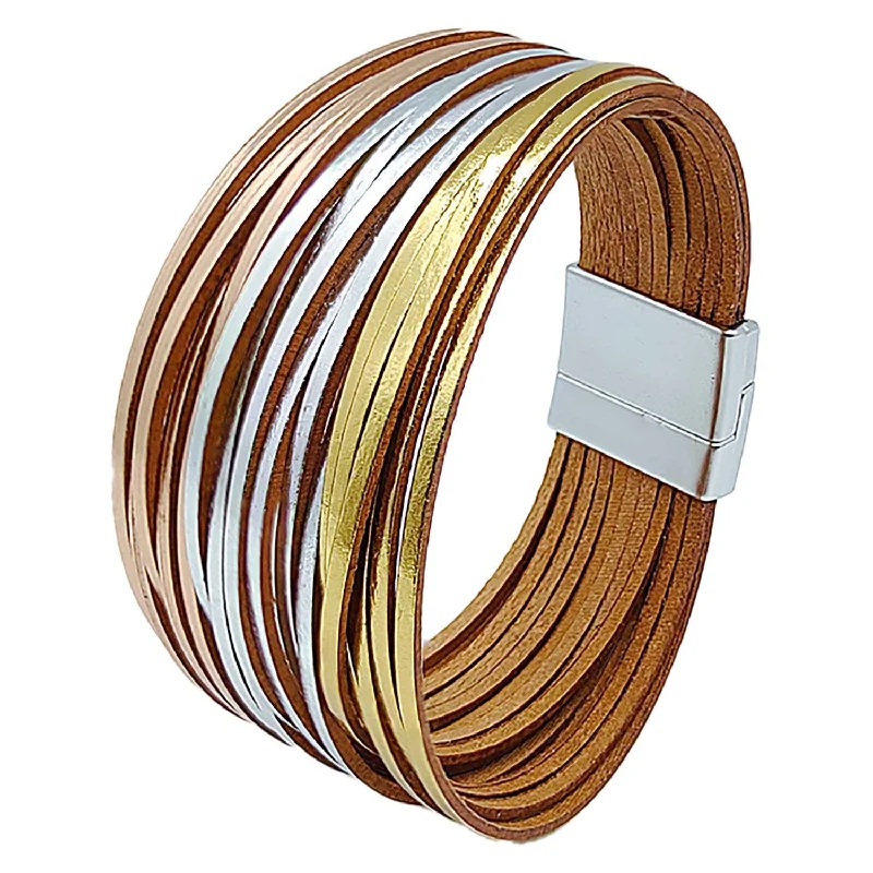 Gold and Silver Brown Strips