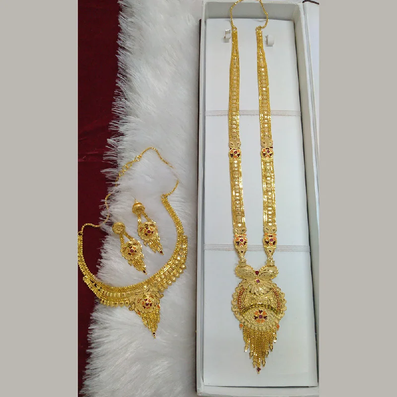 women’s infinity necklaces-Pari Art Jewellery Forming Double Necklace Set