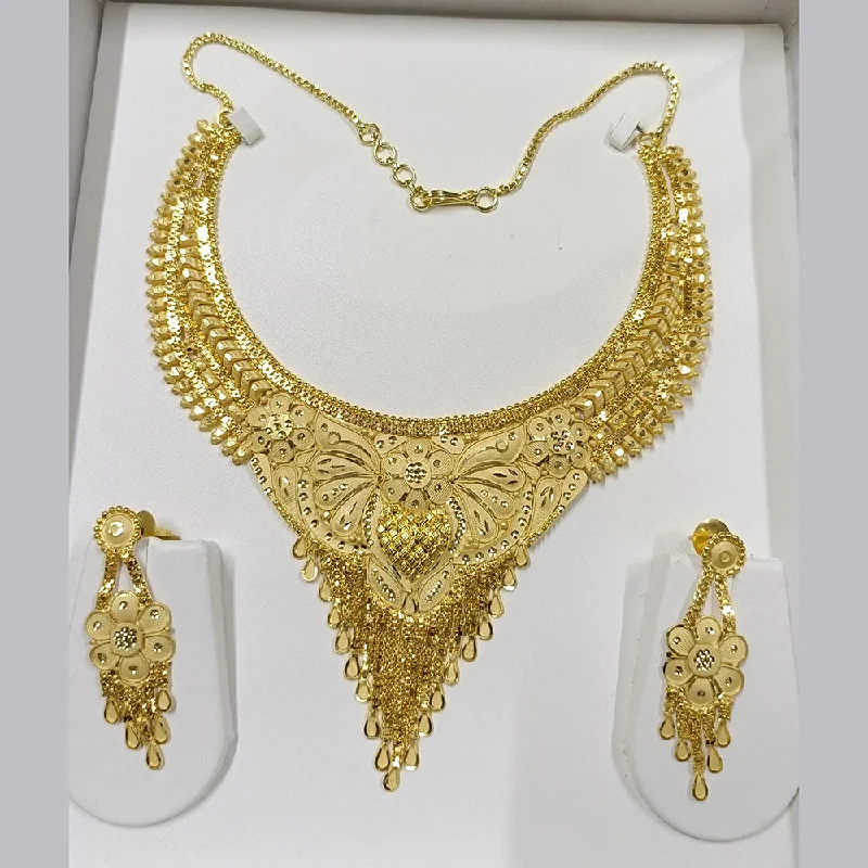 women’s minimalist gold necklaces-Pari Art Jewellery Forming Necklace Set