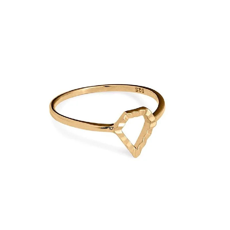 women’s adjustable rings-Super Power 14K Gold Ring