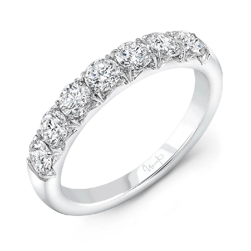 women’s vintage-inspired diamond engagement rings-Uneek Timeless Collection 1-Row Wedding Ring