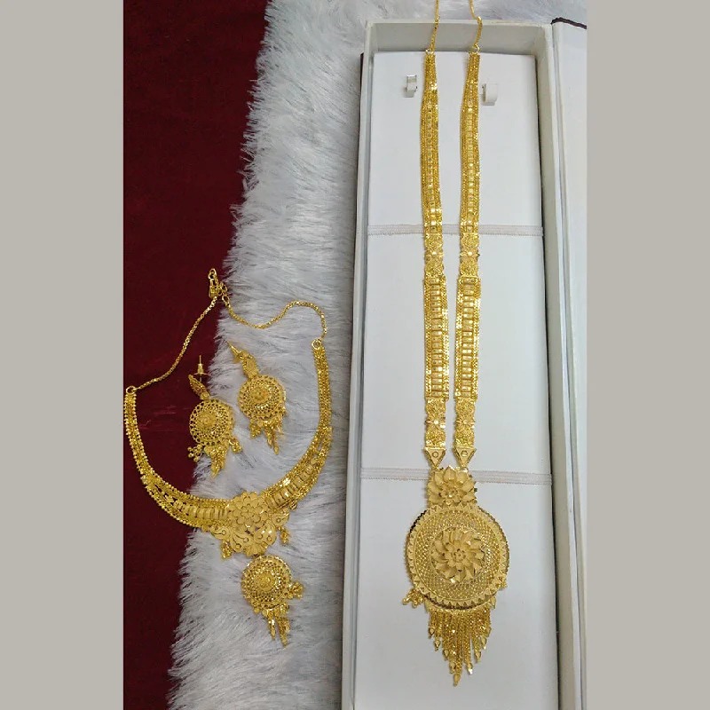 women’s luxury necklaces-Pari Art Jewellery Forming Double Necklace Set