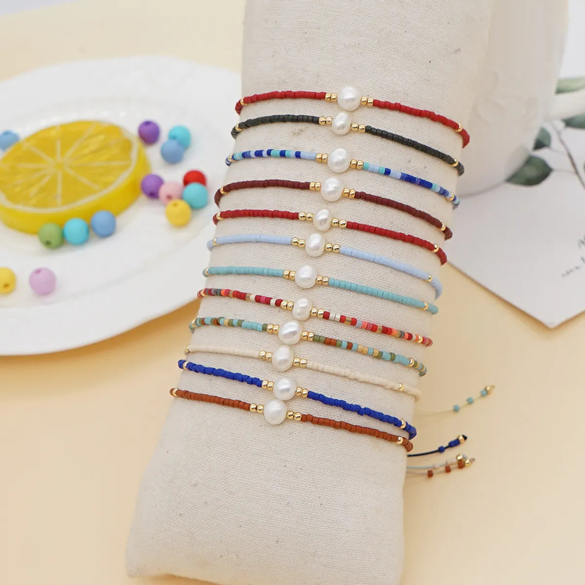 women’s statement bracelets-Simple Style Geometric No Inlaid Beaded Wholesale Bracelets