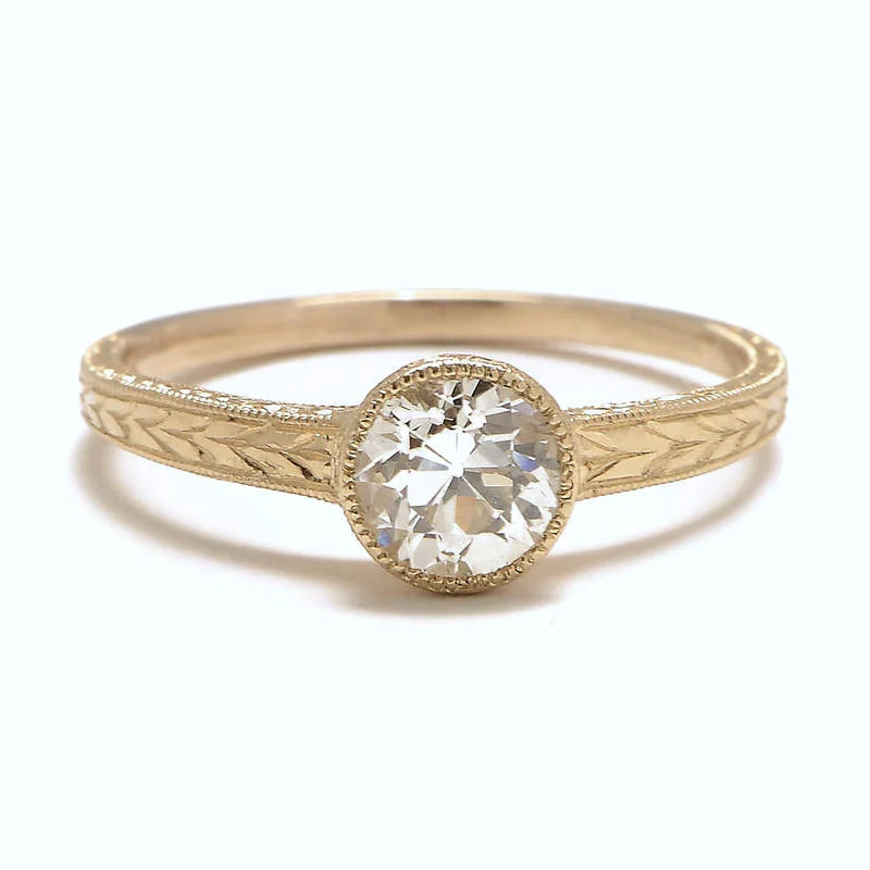 women’s rings-Tapered Solitaire Ring Setting