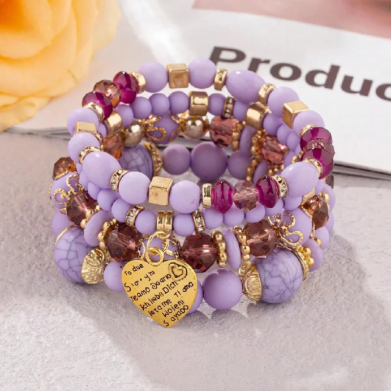 B0013-Peach Heart Light Purple #4