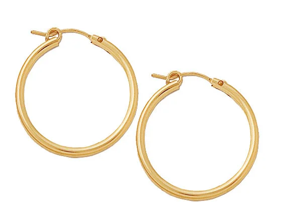 women’s gold hoop earrings-Gold Filled Hoops (27mm)