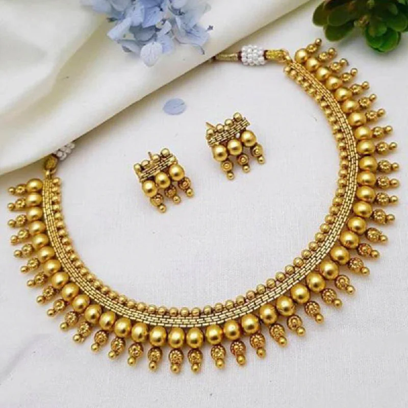 women’s astrology necklaces-H K Fashion Gold Plated Necklace Set