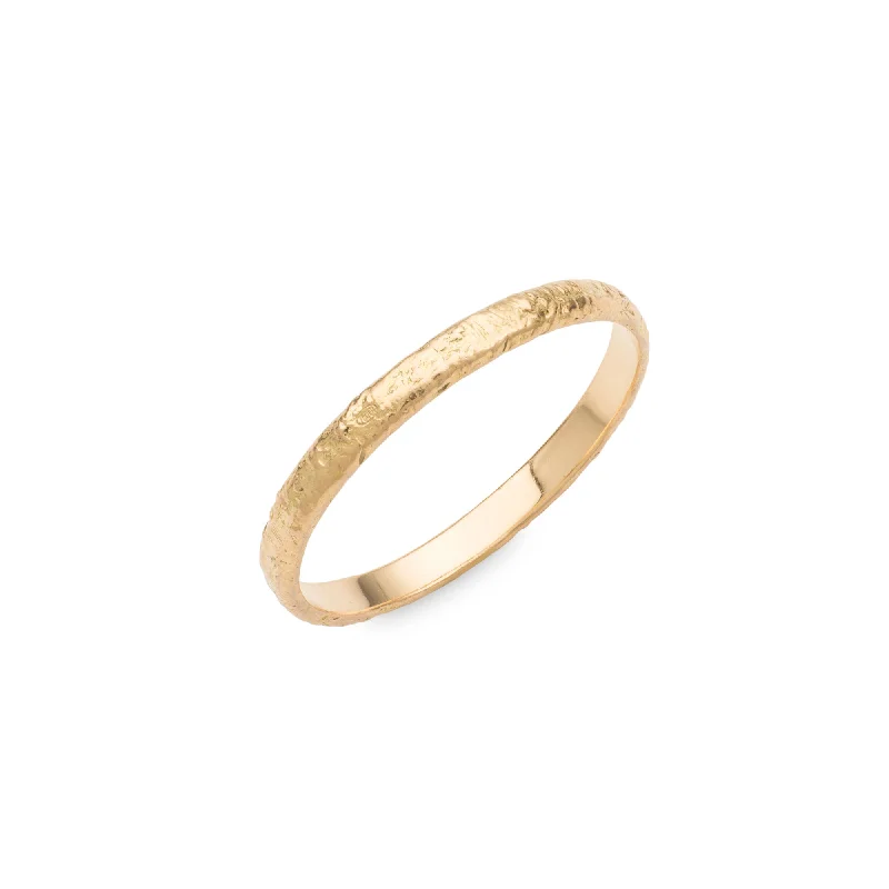 women’s vintage rings-Cosmic Landscape 02 Band 18K Gold Ring