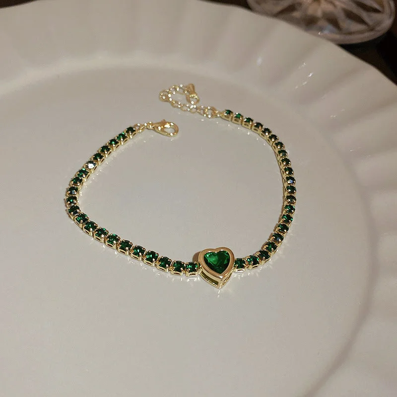 6# Bracelet-Emerald Love.