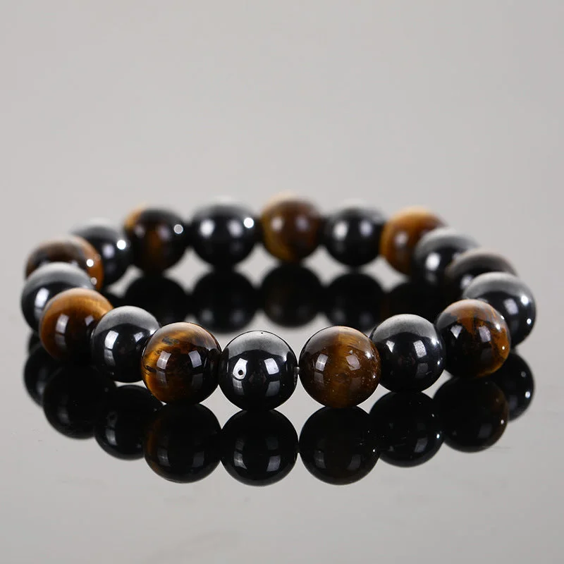 12mm Tiger Eye Magnet Bracelet