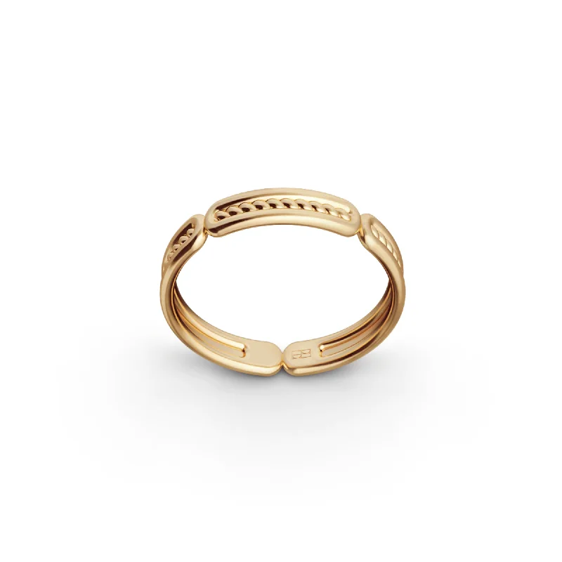 women’s boho rings-Elements N°6 18K Gold Ring