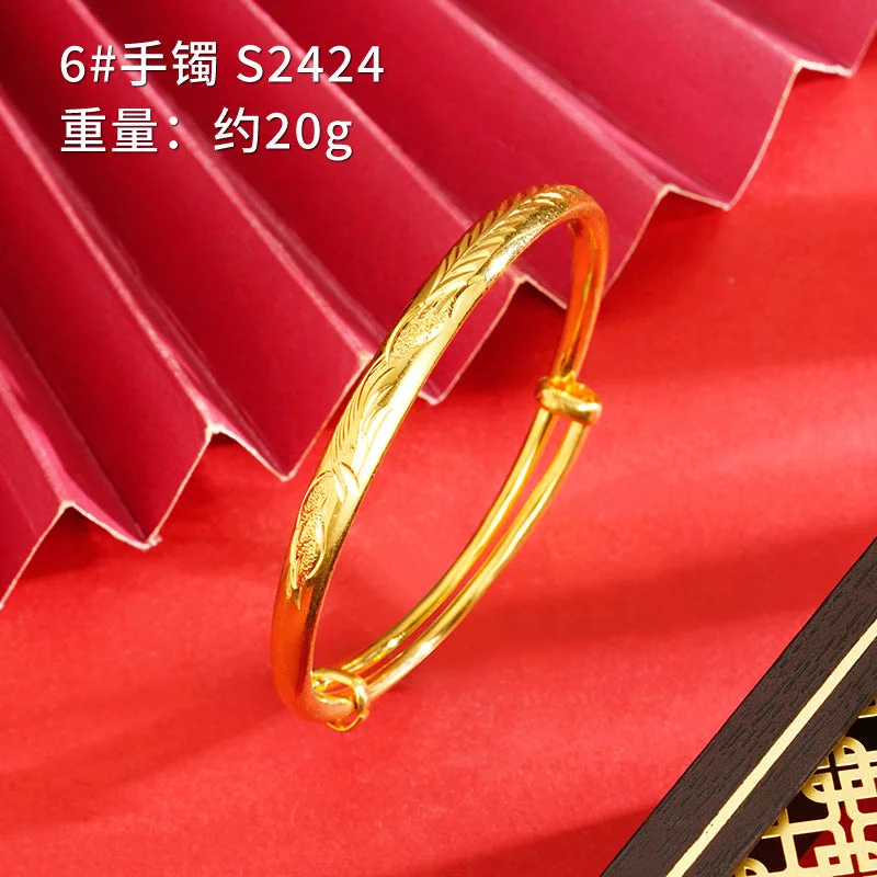 S2424 Single Phoenix Flat round Bracelet