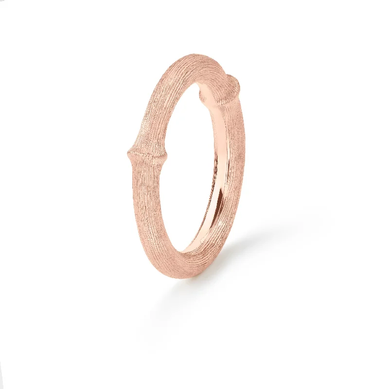 women’s round rings-Nature IV 18K Rosegold Ring