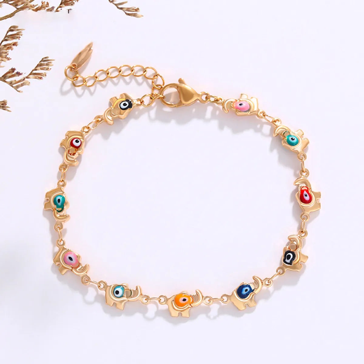 women’s gemstone bracelets-Xuping Streetwear Devil's Eye Alloy Plating 18k Gold Plated Women's Bracelets