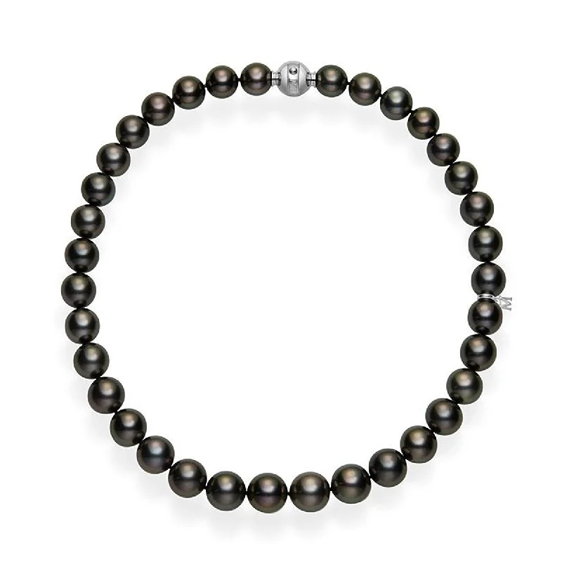 women’s antique necklaces-Black South Sea Cultured Pearl Necklace